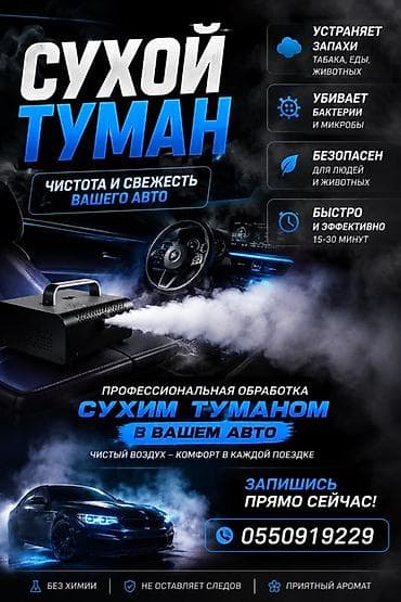 Авто кызматтары: Профессиональная обработка автомобиля «сухим туманом» - Глубокая — 1