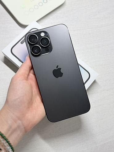 ipone 11: IPhone 14 Pro Max, Б/у, 256 ГБ, Черный, Коробка, 77 % — 1