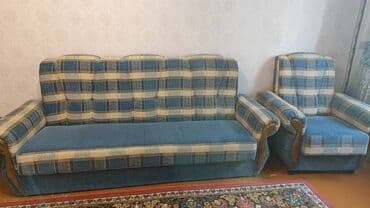 купить диван трансформер 3 в 1: Раскладной диван, Б/у — 1