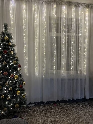 лампы led: Штора-гирлянда «Хвойная лапа». - Размер: 2 × 3 м. - Цвет свечения — 5