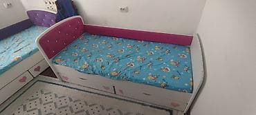 односпальная: Детская односпальная кровать, Б/у, Для девочки, С матрасом — 1