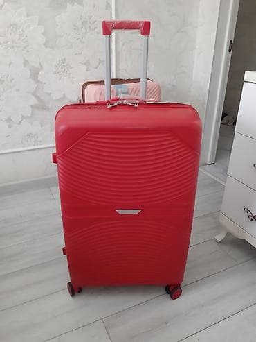 Зер буюмдар: Чемодан, Материалы: Желим, Чоң (70 л ашык, Дөңгөлөктүү — 6