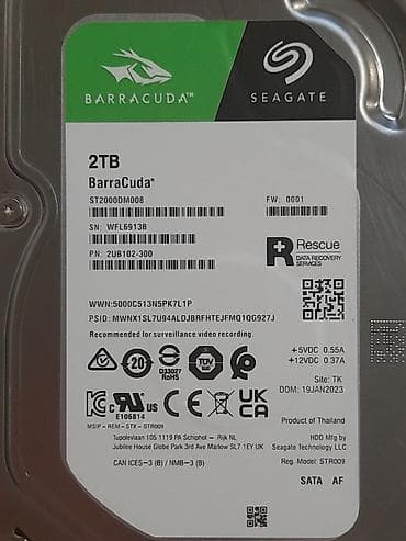 hdd 2000gb: Накопитель, Б/у, Seagate, HDD, 2 ТБ, 3.5", Для ПК — 10
