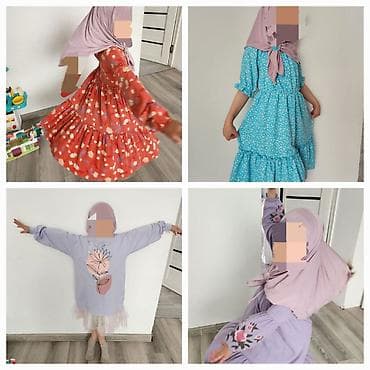 льняное платье: Детское платье, Б/у — 1