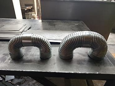 Услуги по строительству и ремонту: Гофрированные колена 90° для вентиляции/дымоудаления д100 д125.п.о — 9
