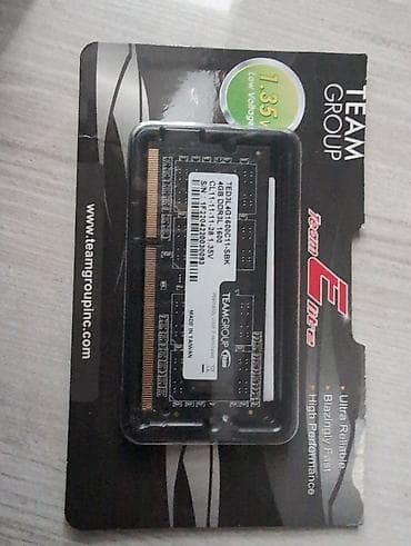 Оперативдик эс-тутум, Жаңы, Team Group, 4 ГБ, DDR3, 1600 МГц