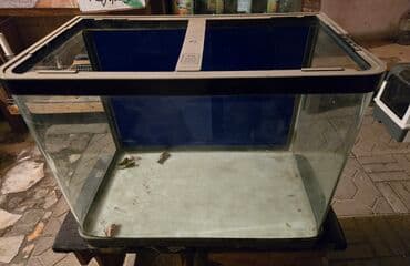 Аквариум угловой стеклянный с округлым передним стеклом