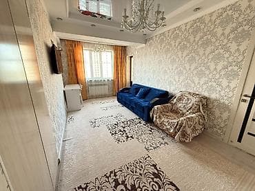 6: 2 комнаты, 54 м², Асанбай мкр Элитка, 8 этаж, Свежий ремонт — 2