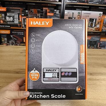 1000 к: Кухонные электронные весы HALEY HY-5019 - Максимальная нагрузка: 10 — 3
