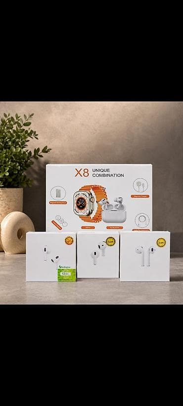 gt 4: Набор X8 Unique Combination: смарт-часы + беспроводные наушники — 1