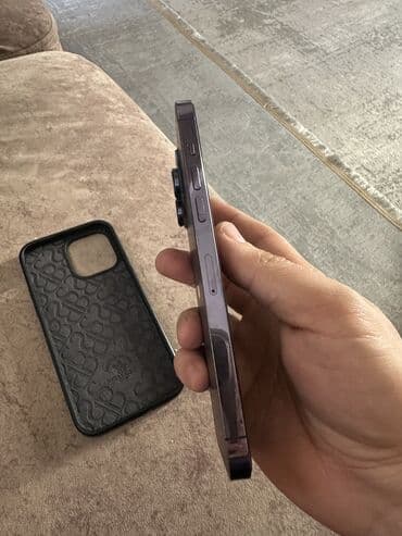 Аудиотехника: IPhone 14 Pro Max, Новый, 256 ГБ, Deep Purple, Защитное стекло, Чехол, Кабель, 86 % — 5