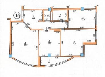 ищу квартиру мкр джал: 3 комнаты, 98 м², Элитка, 4 этаж, Евроремонт — 2