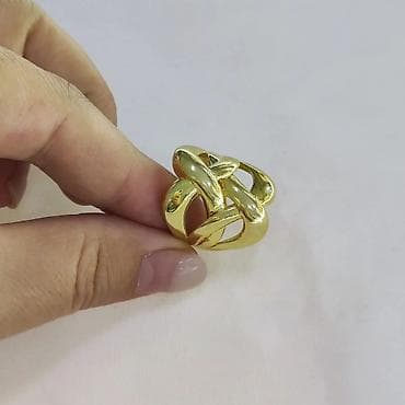 Новая коллекция Италия Серебро кольцо Серебро напыление жёлтое