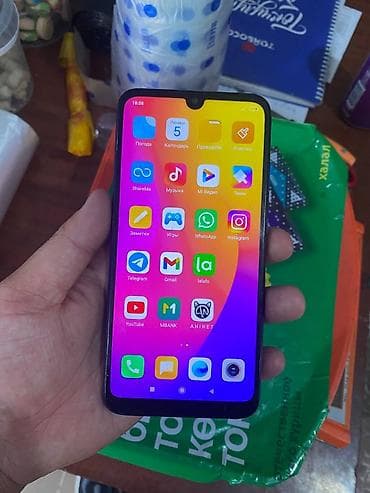 redmi not7: Redmi, Redmi Note 7, Б/у, 32 ГБ, цвет - Синий, 2 SIM — 4