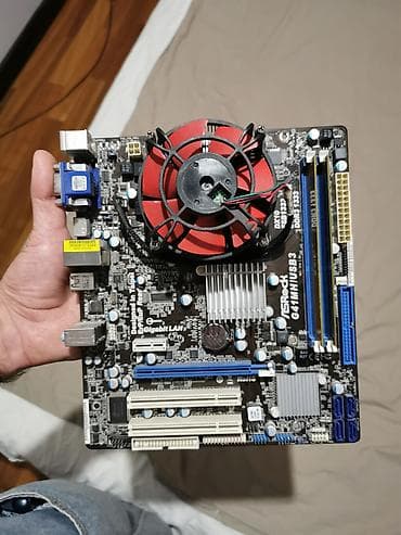 Материнская плата для ПК, Б/у, ASRock, LGA775, Micro-ATX