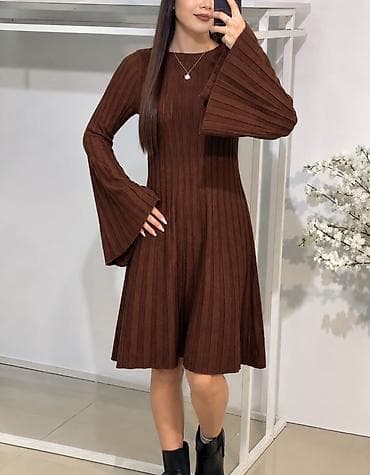 Жеке буюмдар: Күнүмдүк көйнөк, Күз-жаз, Трикотаж, Трапеция, M — 1