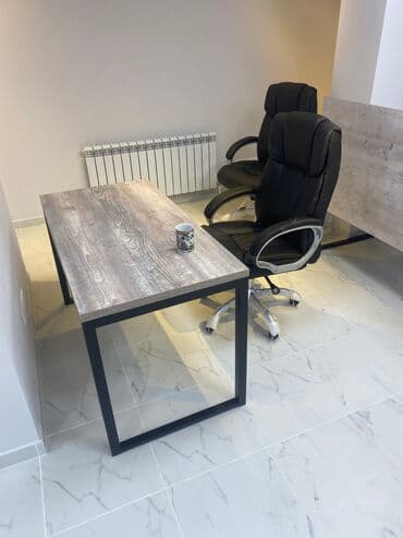 офисные столы бу: Стол лофт для офиса 
Длина 1.20 
Ширина 60
Высота 75 — 6