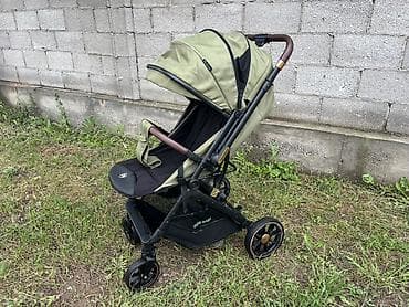 Коляски: Почти не использованная Прогулочная коляска IningBaby в цвете хаки — 1