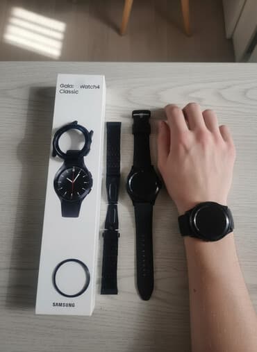 galaxy watch 4 цена в бишкеке: Samsung Galaxy Watch 4 Classic 42 мм: Идеальном состоянии. Стекло без — 1