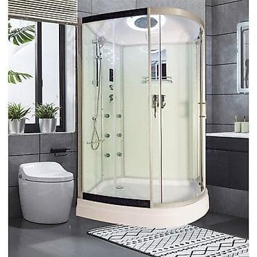 каркасные бассейны б у: Душевая кабина Полукруглая, Покрытие: Прозрачный — 1