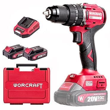 Аккумуляторная дрель‑шуруповерт WORCRAFT 20V - Бесключевой патрон с