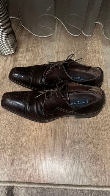 фирменная обувь из италии: Мужские туфли, 43, Б/у, цвет - Коричневый, Самовывоз — 2