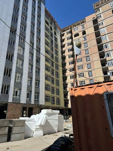 мед академия бишкек: 1 комната, 54 м², 10 этаж, ПСО (под самоотделку) — 4