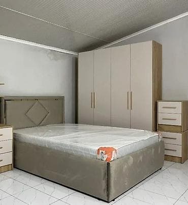 Эмерек гарнитурлары: Уктоочу бөлмө гарнитуру, Колдонулган, Эки кишилик керебет — 1