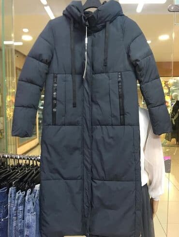 Пуховик, По колено, Стеганый, L