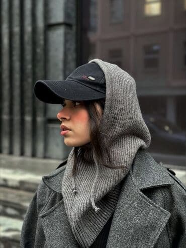 snow shoes: Шапка, Бини, Трикотаж, Осень-весна, Вязаная модель — 9