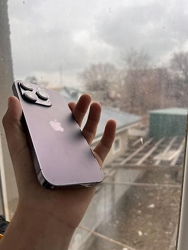 IPhone 14 Pro, Б/у, Deep Purple, Защитное стекло, Чехол, 87 % at lalafo.kg IPhone 14 Pro, Б/у, Deep Purple, Защитное стекло, Чехол, 87 %