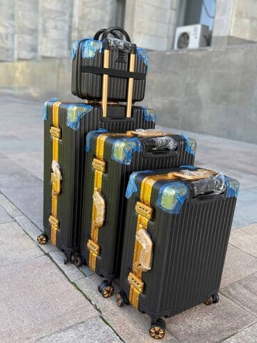купить чемодан дешево: Чемоданы фабрики "Kobe" - Материал ABC + полиэстер крепкая оболочка — 17