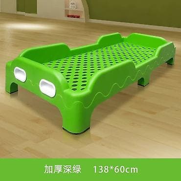 Туалетные столики: Детская кровать/лежак для сада и дома, пластиковая, зеленая - Размер — 1
