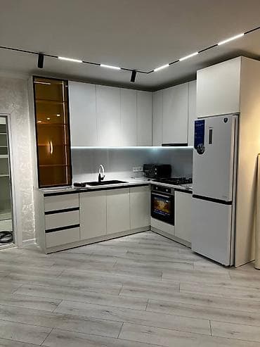 раковина с тумбой бу: Кухонный гарнитур, цвет - Серый — 2