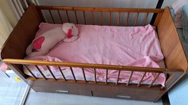 мебель в рассрочку в бишкеке: Продаётся детская кровать. длина 145 см, ширина 75 см. б/у — 3