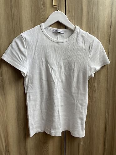 nike tech flece: Футболка, Оверсайз, Zarina, Трикотаж, Б/у, S, M — 8