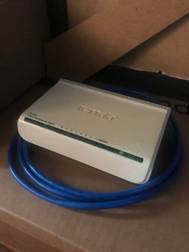 TENDA S108 сетевой коммутатор свич (б/у) на 8 портов и кабель Ethernet at lalafo.kg TENDA S108 сетевой коммутатор свич (б/у) на 8 портов и кабель Ethernet