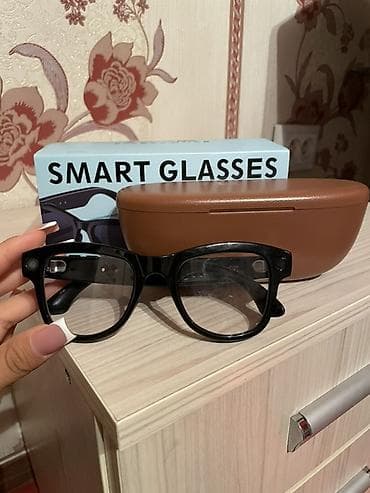 lp e6: Умные очки SMART GLASSES - Классическая оправа Wayfarer из глянцевого — 1