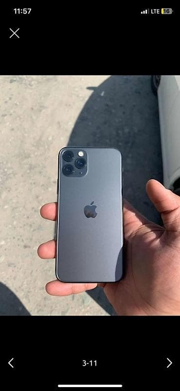 новый айфон 11: IPhone 11 Pro, Б/у, 64 ГБ, Space Gray, 76 % — 2