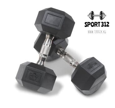 гантели наборные хромированные: Гантели шестигранник 12,5кг каждая Общий вес 25 кг — 1