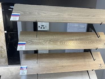 Керамогранит под дерево (формат «доска») для пола и стен. -