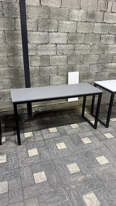 купить письменный стол в стиле лофт: Офисный стол, Нерегулируемый, цвет - Белый, Прямоугольный — 2