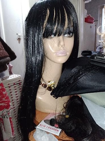 головные уборы: ПАРИКИ И НАКЛАДКИ НА ВОЛОСЫ - Разные стили: прямые с челкой — 8