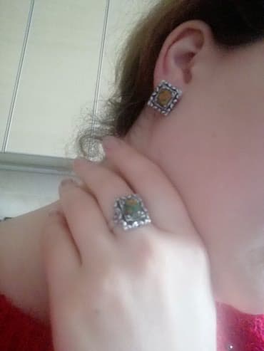 набор пандора: Набор с опалом. Авторская работа, Россия. Серебро. Удивительно — 5