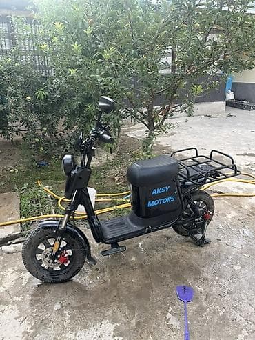 мотоцикл мотор: Электроскутер AKSY MOTORS, черный - Тип: городской — 1