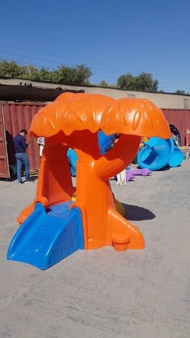 продаю детскую горку: Дерево в высоту 2 метра с мини-горкой и мини-скаладромом Подойдет — 1