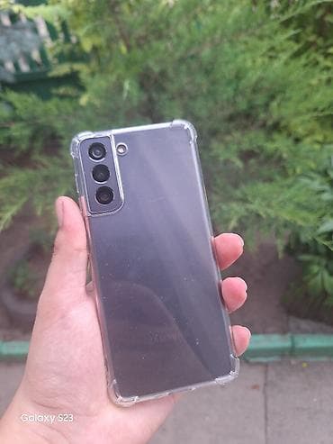 Техника и электроника: Samsung Galaxy S21 5G, Б/у, 128 ГБ, цвет - Серый, 1 SIM, 2 SIM, eSIM — 1