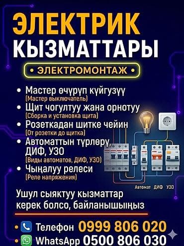 Услуги электрика — электромонтаж любых типов работ. Основные работы