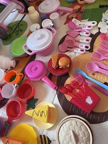 Посуда: Большой набор детской посуды и кухонных принадлежностей для игры в — 6