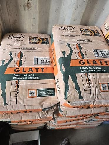 solutions upper: Шпатлёвка гипсовая GLATT (AlinEX) - Тип: гипсовая шпатлёвка для — 1